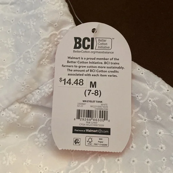 Girls eyelet tank - Picture 3 of 4